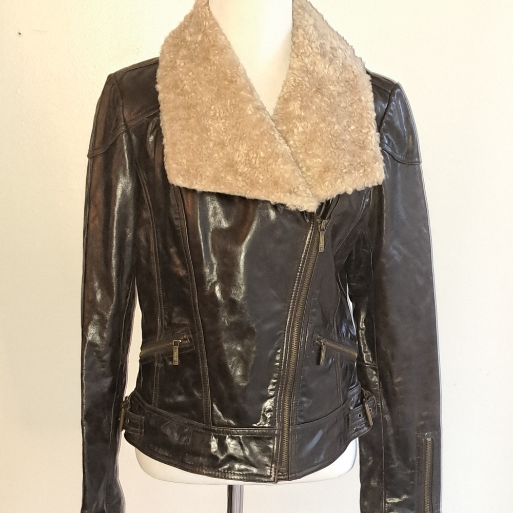 Laundry By Shelli Segal Aviator Jacket Size Small
